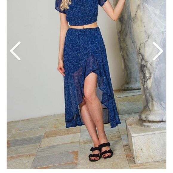 EMMER & OAT polka dot midi Skirt size medium NWT - Picture 1 of 8